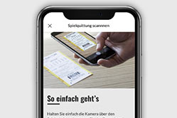 Gewinnprüfung dank Spielquittungsscan