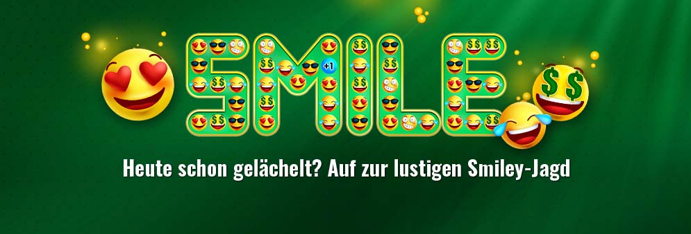 Smile zur lustigen Smiley Jagd