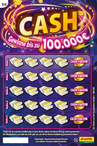 Rubbellos CASH 100.000 € gewinnen