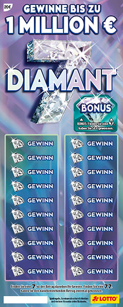 Diamant 7 Los im Lotto Kiosk