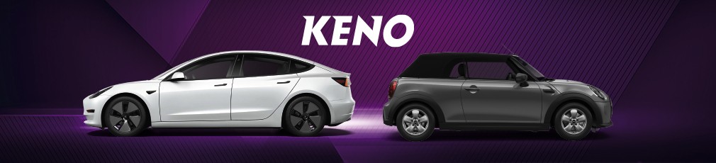 KENO verlost bundesweit 7 x ein Tesla Model 3 und 7 x ein MINI Cooper Cabrio