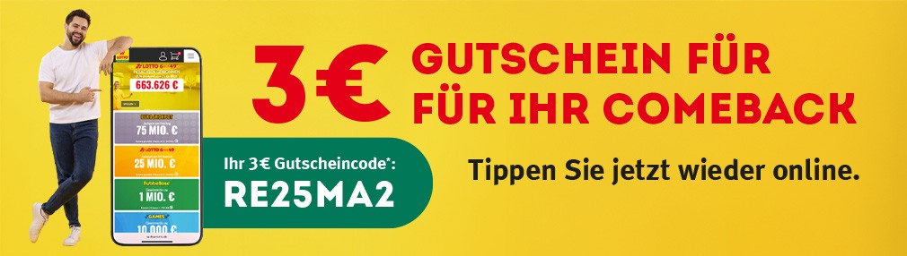 Wieder reinklicken und attraktive Gewinnchancen entdecken. 