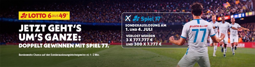 Spiel 77 Sonderauslosung