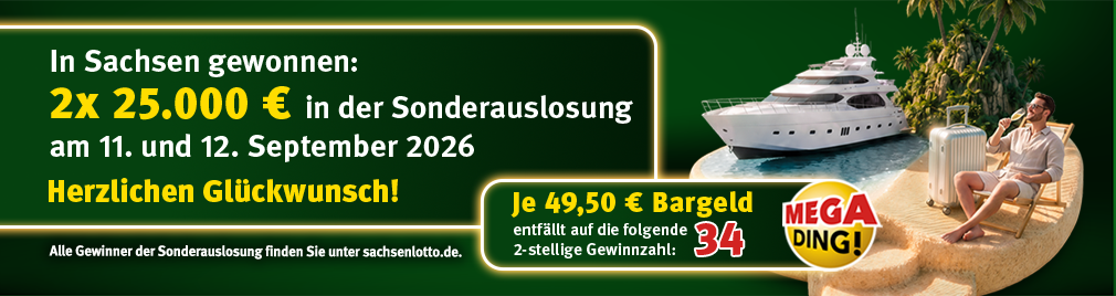 Sonderauslosung mit MEGADING