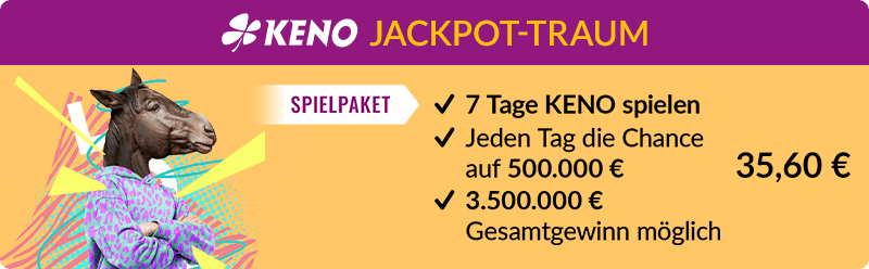 KENO-Paket Jackpot-Traum