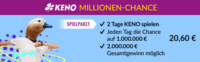 KENO-Paket Millionenchance