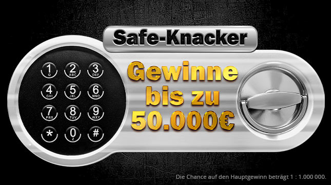 Rubbellos Safe-Knacker online kaufen und bis zu 50.000 € gewinnen.